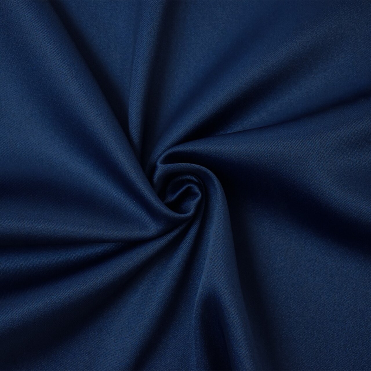 Dark Navy Blue Poly Spandex Stretch Solid Stretch Lamour Woven Fabric By the Yard